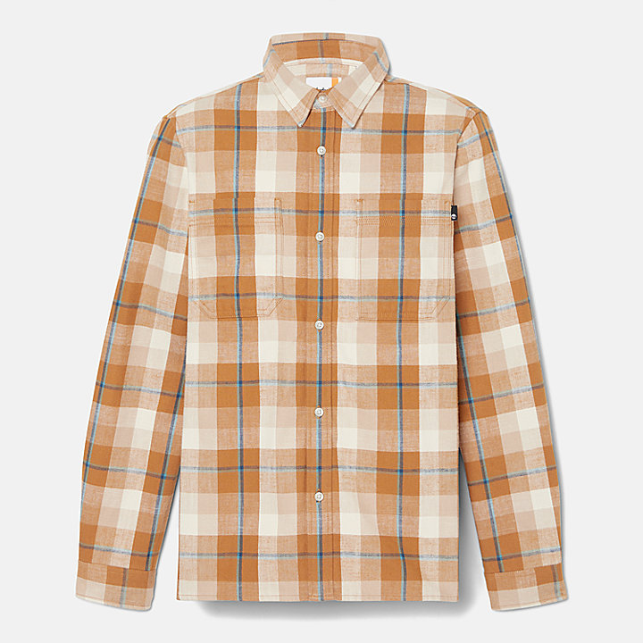Windham Flanellhemd für Herren in Orange/Beige
