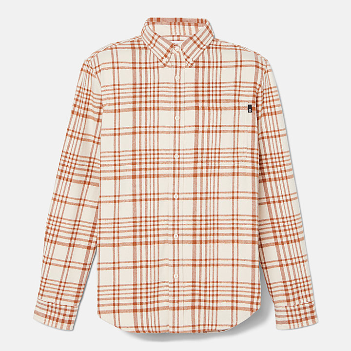 Heavy Flannel Check Overhemd voor heren in bruin