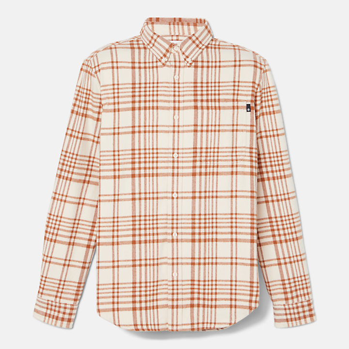 Heavy Flannel Check Overhemd voor heren in bruin-
