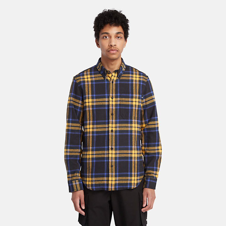Checked Flannel Shirt for Men in Black/Blue/Yellow | Timberland