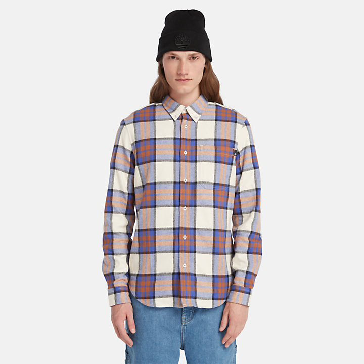 Checked Flannel Shirt for Men in Blue/White/Orange | Timberland