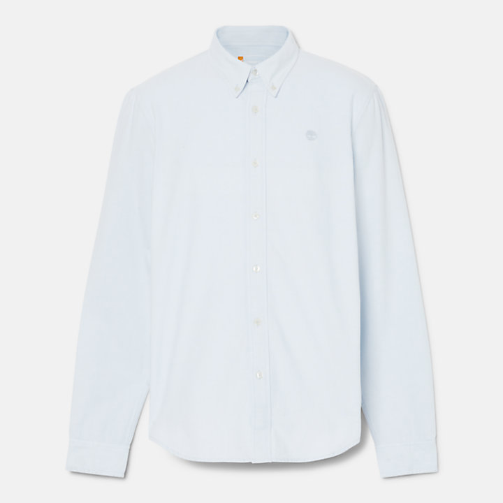 Long Sleeve Oxford Shirt for Men in Light Blue-