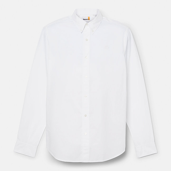 Popeline Overhemd voor heren in wit