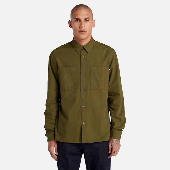 Windham Cotton Shirt for Men in Green-
