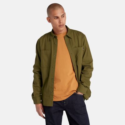 Windham Cotton Shirt for Men in Green | Timberland