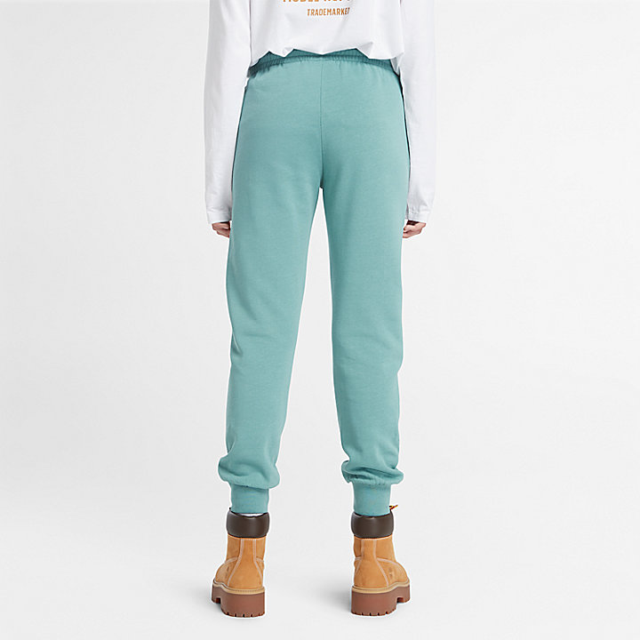 Pantaloni della Tuta con Logo ad Albero Ricamato da Donna in verde acqua