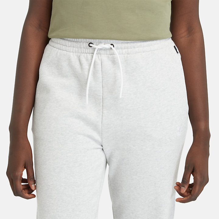 Pantalones de chándal con reverso cepillado para mujer en gris-