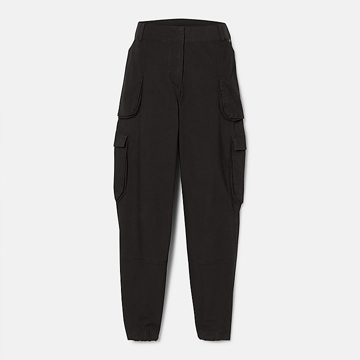 Pantaloni in Tessuto Utility da Donna in colore nero