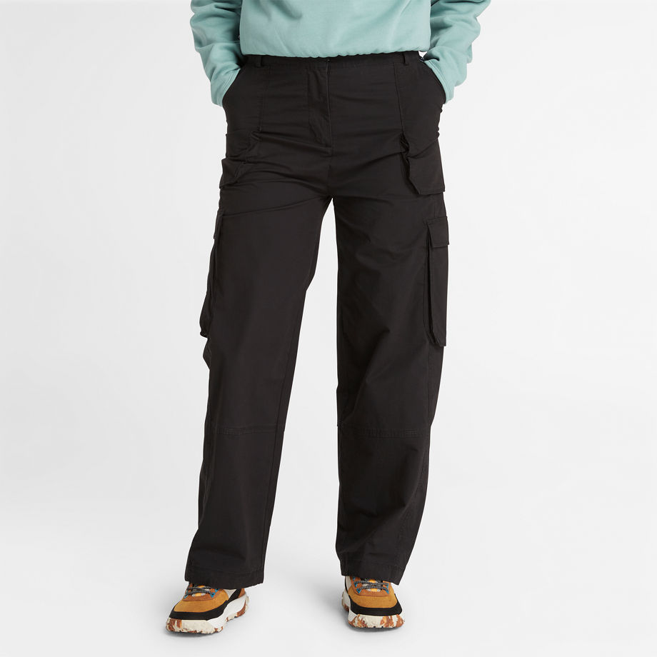 Timberland Woven Utility Trouser For Women In Black Black