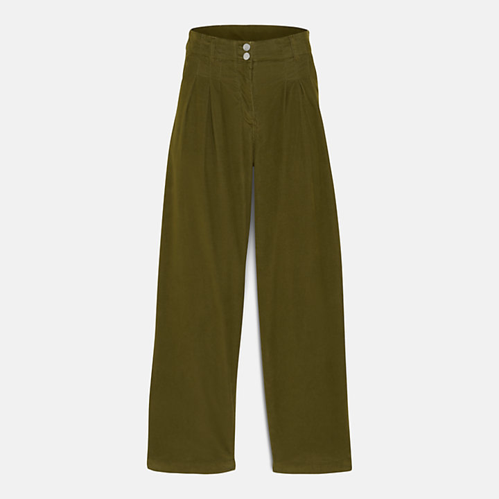 Needle Corduroy Trousers for Women in Green | Timberland