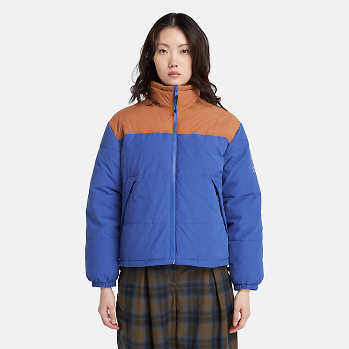 Mountain Welsh Puffer Jacket for Women in Blue-