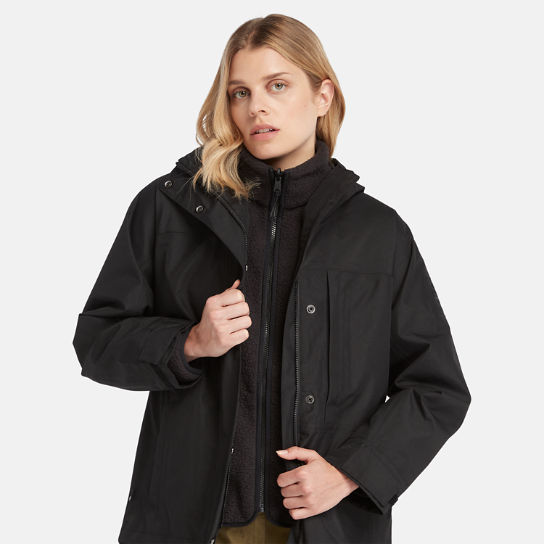 Benton 3-in-1-jas voor dames in zwart | Timberland