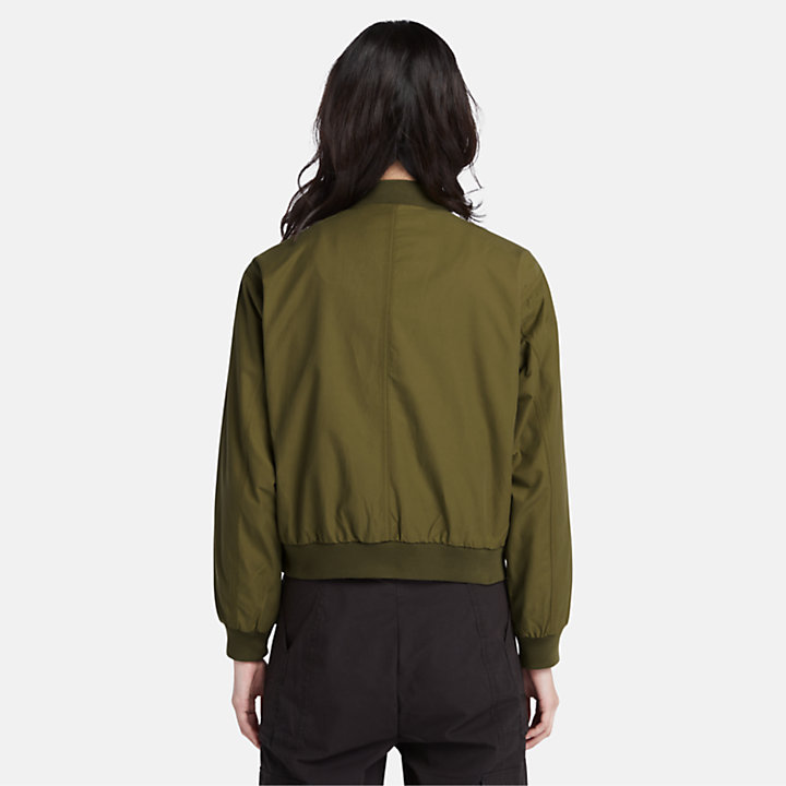 Bomber Jacket for Women in Green-