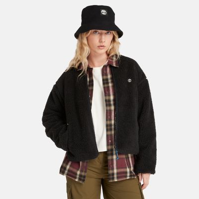 Fleece Bomber Jacket for Women in Black | Timberland
