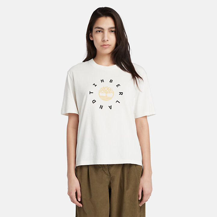 Seasonal Logo T-Shirt for Women in White-
