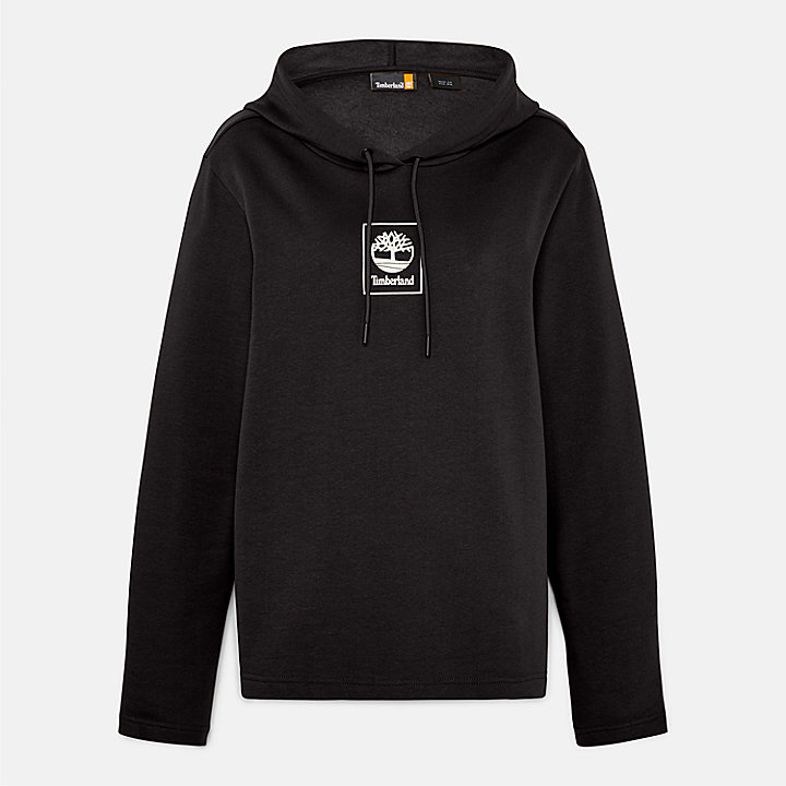 Small Stack Logo Hoodie for Women in Black