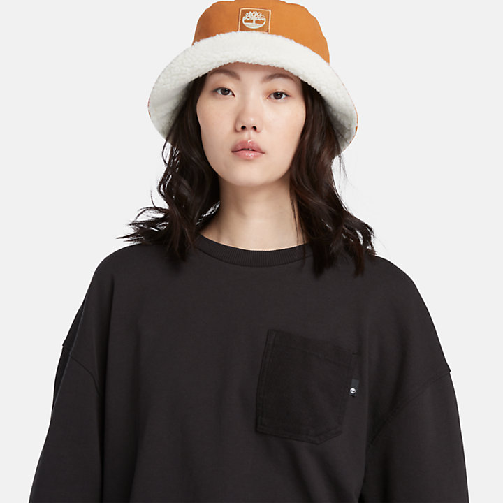 Textured Crew Sweatshirt for Women in Black-