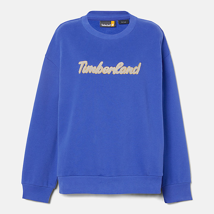 Logo Crewneck Sweatshirt for Women in Blue | Timberland