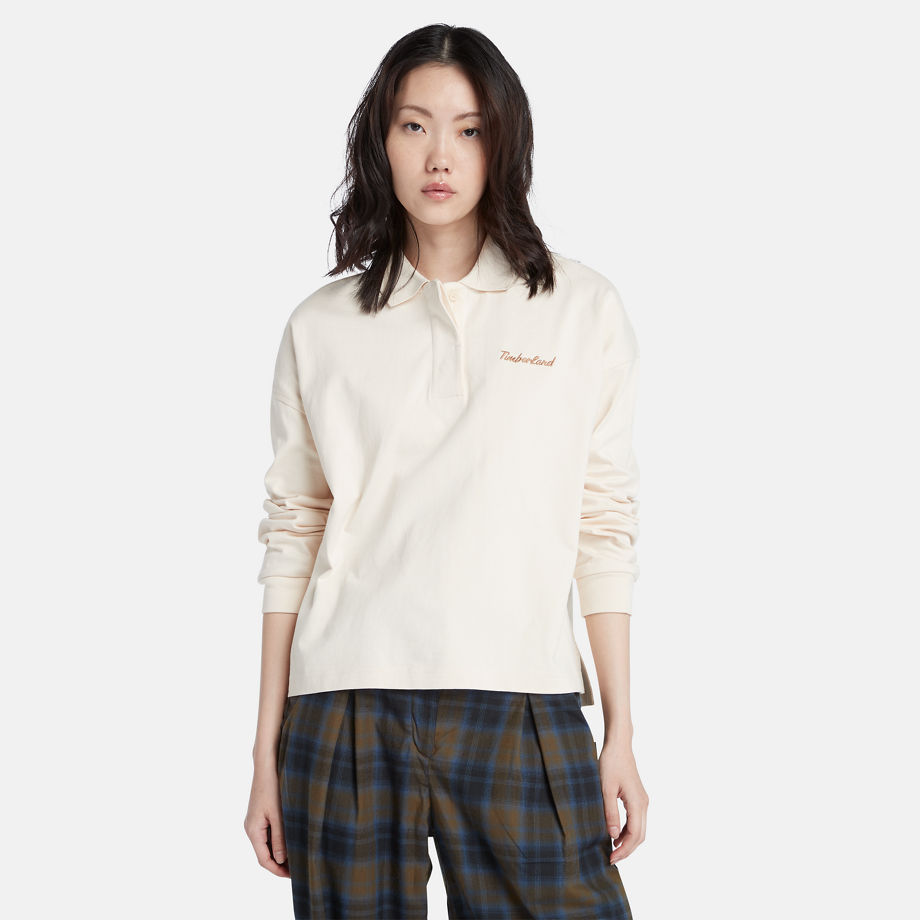 Timberland Polo Sweat-shirt Pour Femme En Blanc Blanc