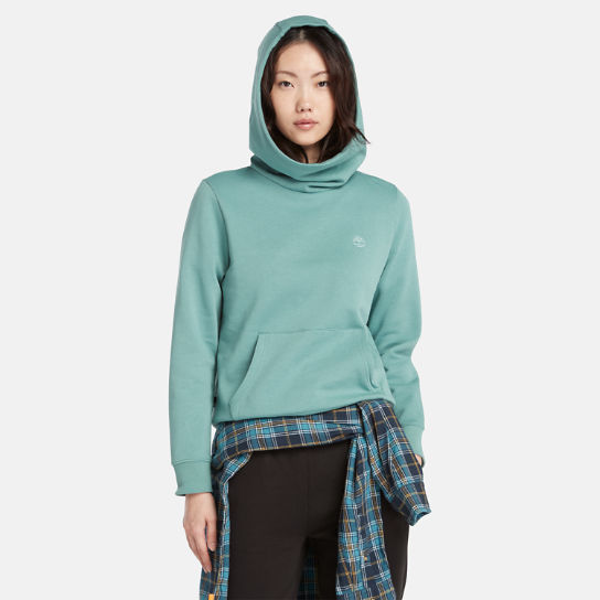 Embroidered Tree Hoodie for Women in Teal | Timberland