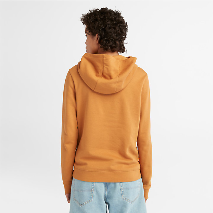 Embroidered Tree Hoodie for Women in Dark Yellow | Timberland