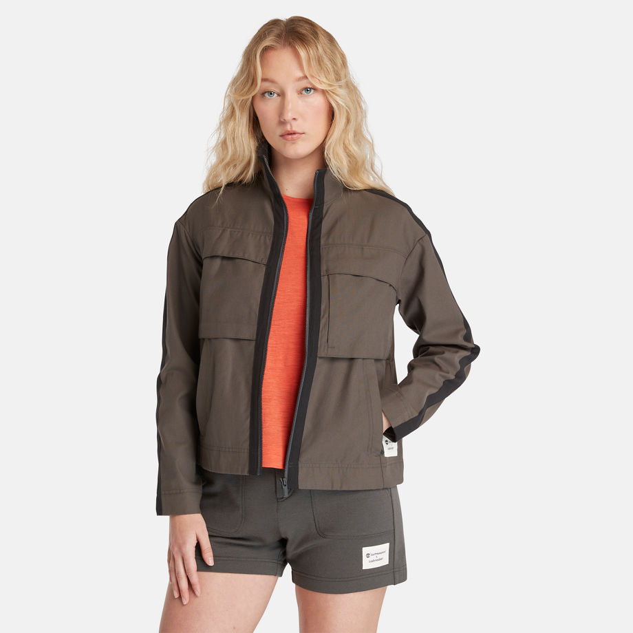 Timberland X Icebreaker Merino Cotton Jacket For Women In Dark Grey Dark Grey, Size S