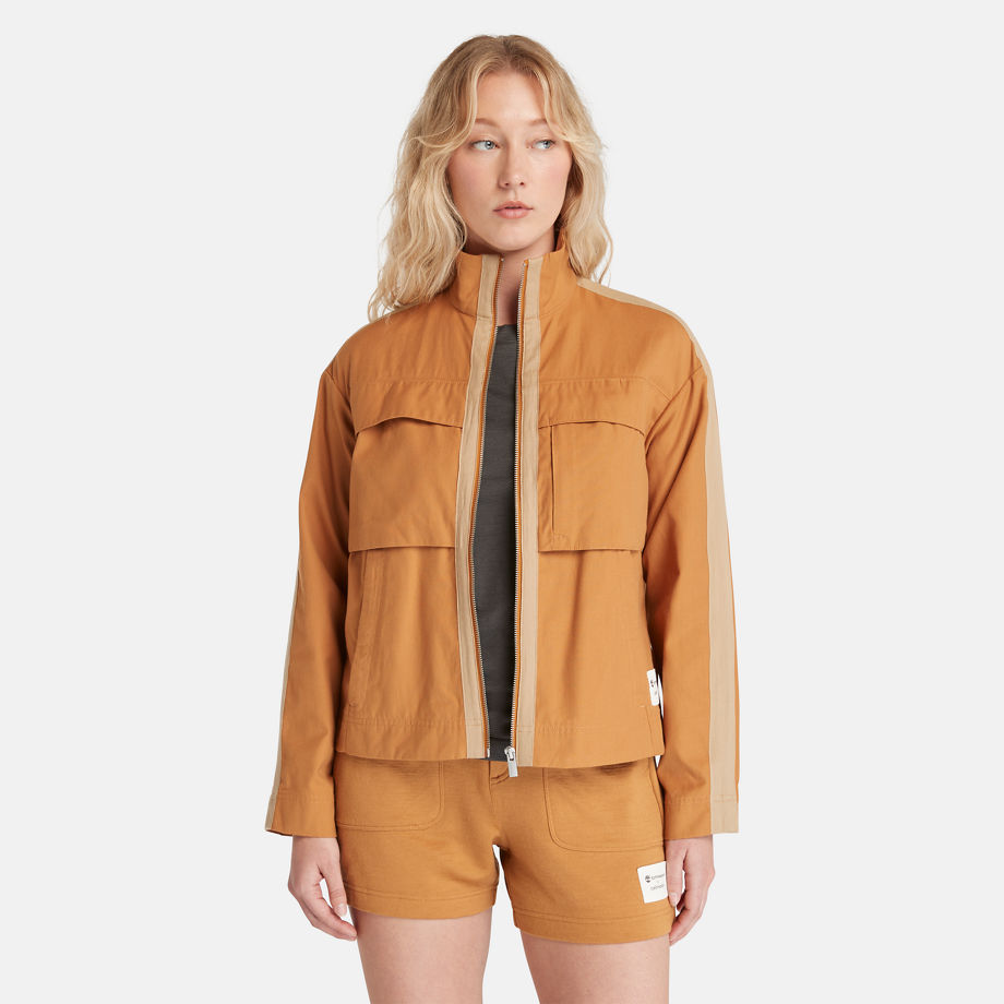 Timberland X Icebreaker Merino Cotton Jacket For Women In Yellow Yellow, Size S