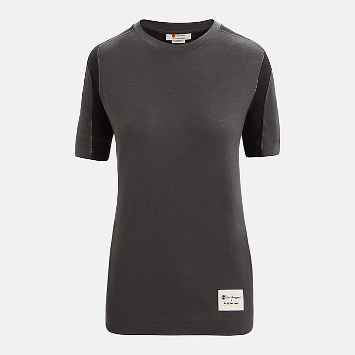 Camiseta de lana merina ZoneKnit™ de Timberland® x Icebreaker® para mujer en gris oscuro