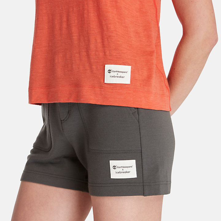Camiseta sin mangas de lana merina Timberland® x Icebreaker® para mujer en naranja-
