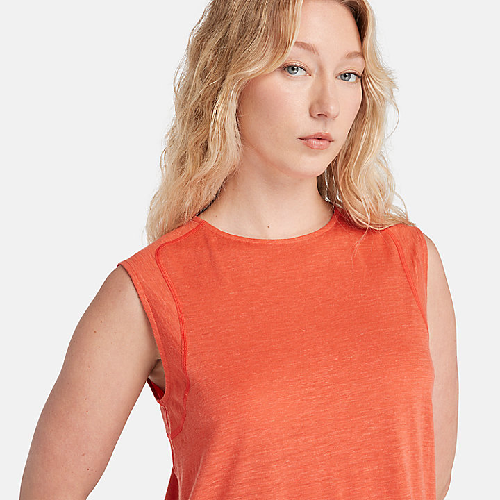 Timberland® x Icebreaker® mouwloze top van merinowol voor dames in oranje