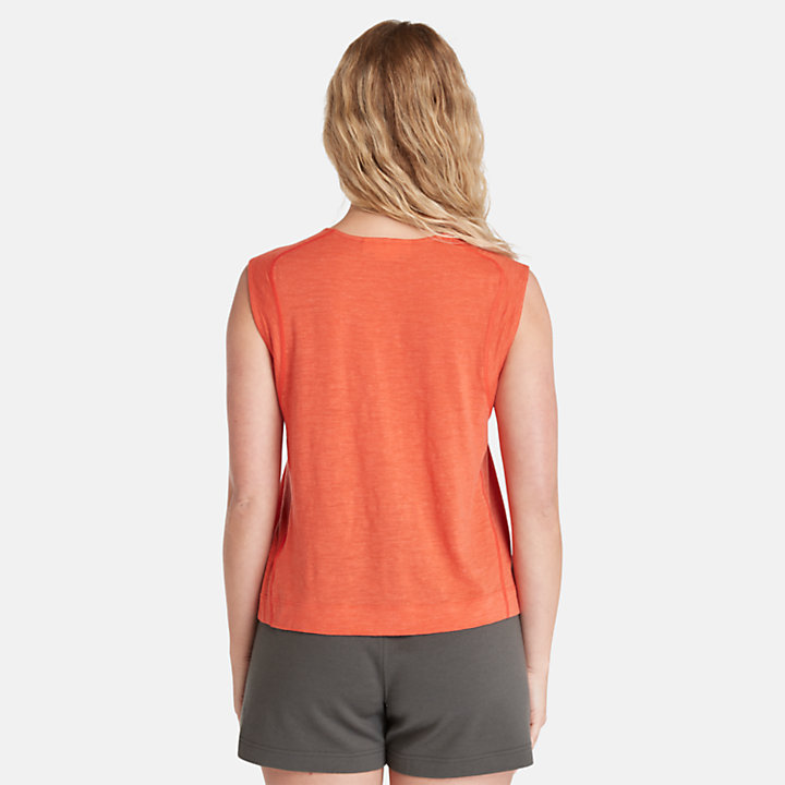 Timberland® x Icebreaker® mouwloze top van merinowol voor dames in oranje-