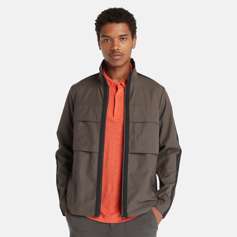 Timberland X Icebreaker Merino Cotton Jacket For Men In Dark Grey Dark Grey, Size L