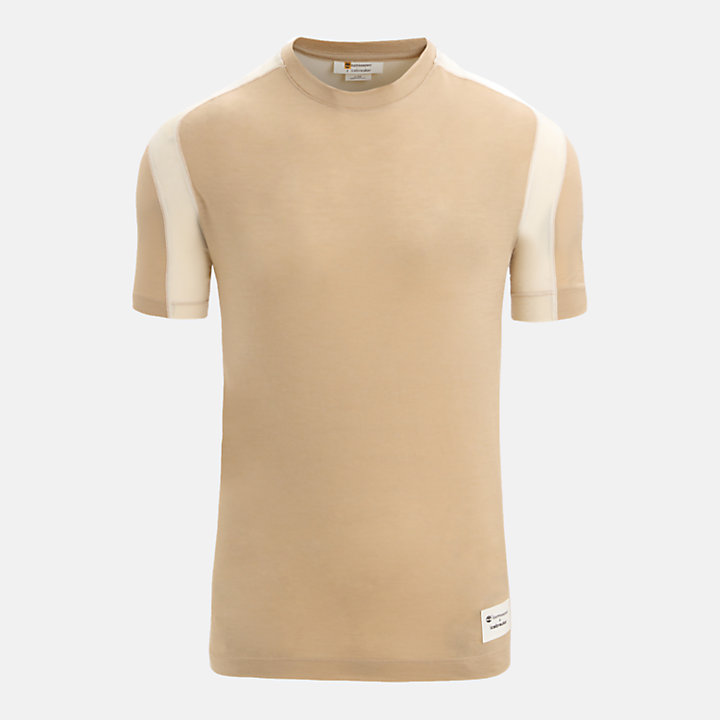 Timberland® x Icebreaker® ZoneKnit™ T-shirt van merinowol voor heren in beige-