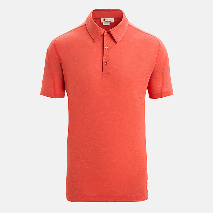 Timberland® x Icebreaker® Merino Linen Polo for Men in Orange