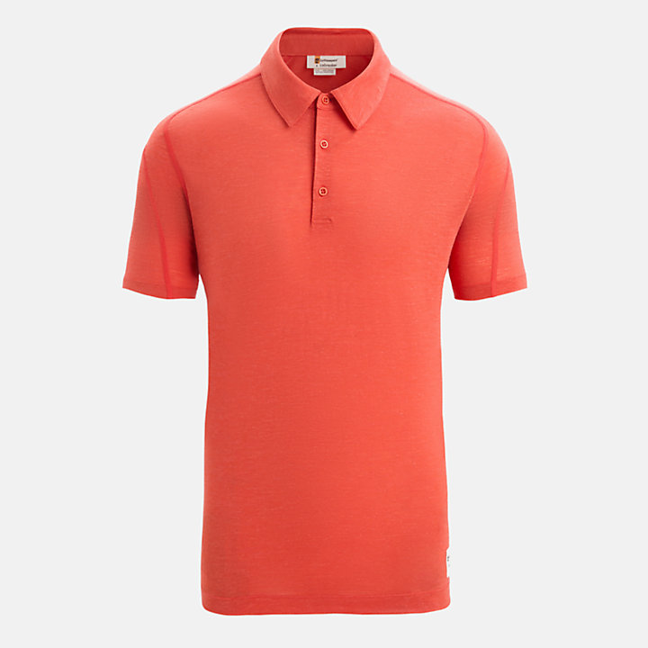 Timberland® x Icebreaker® Merino Linen Polo for Men in Orange-