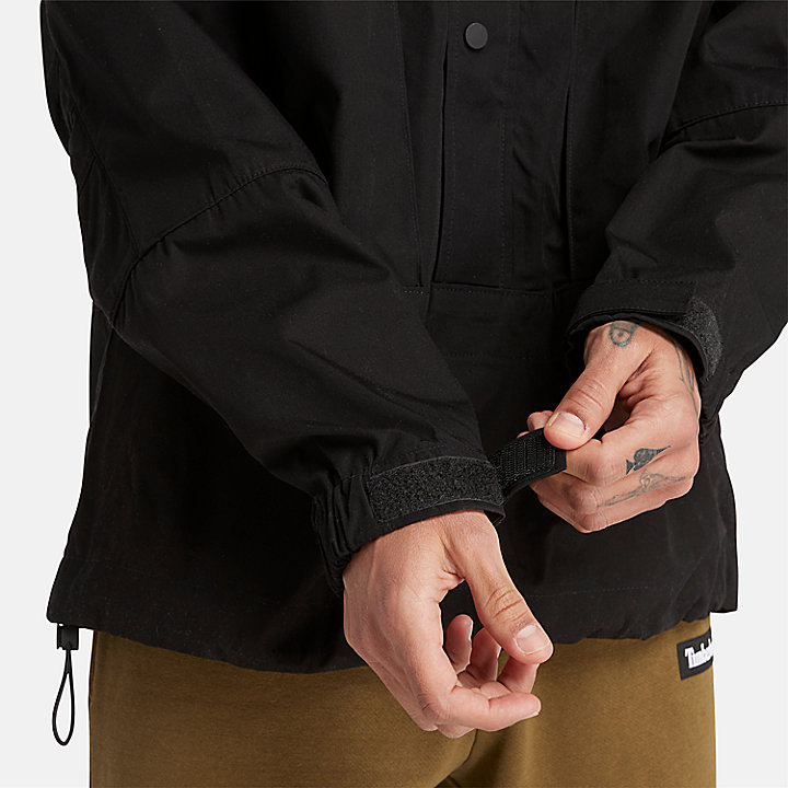 Wasserabweisende Anorak-Jacke für Herren in Schwarz