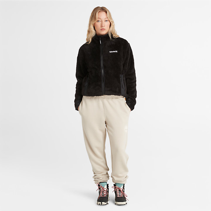 All Gender High Pile Fleece Jacket in Black | Timberland
