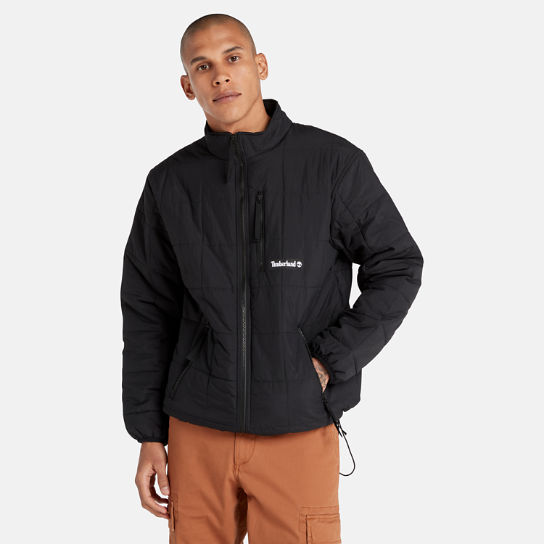 Water Repellent Quilted Insulated Jacket for Men in Black | Timberland