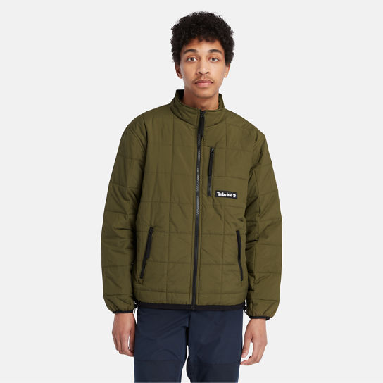 Water Repellent Quilted Insulated Jacket for Men in Green | Timberland