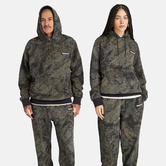 All Gender All-Over Printed Hoodie in Camo | Timberland