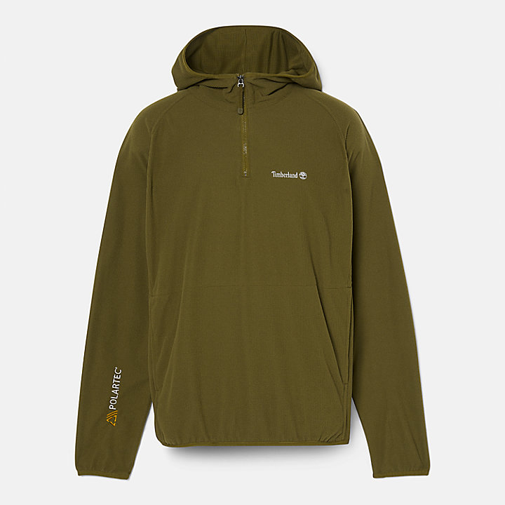 Polartec® Fleece Hoodie for Men in Green