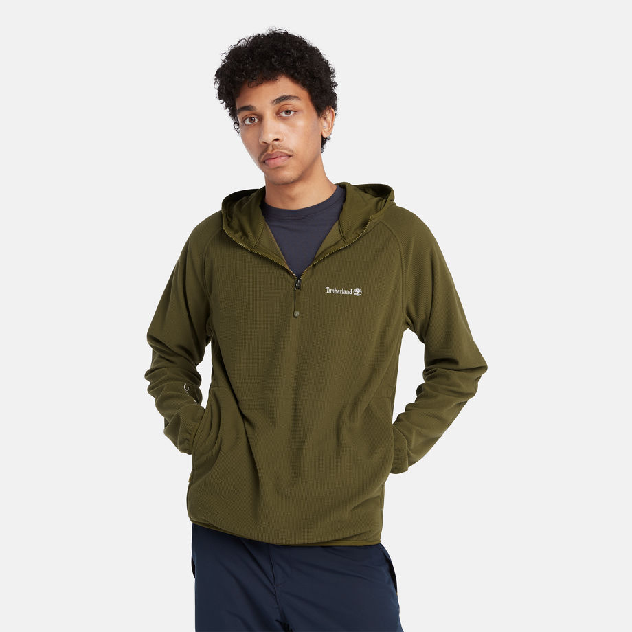 Timberland Polartec Fleece Hoodie For Men In Green Green, Size XL