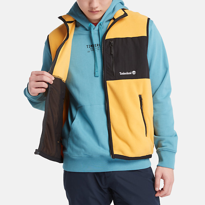 Outdoor Archive Polartec® 200 Series Fleece Vest for Men in Yellow-