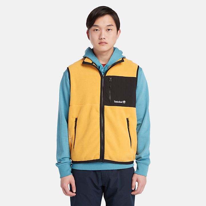 Outdoor Archive Polartec® 200 Series Fleece Vest for Men in Yellow-