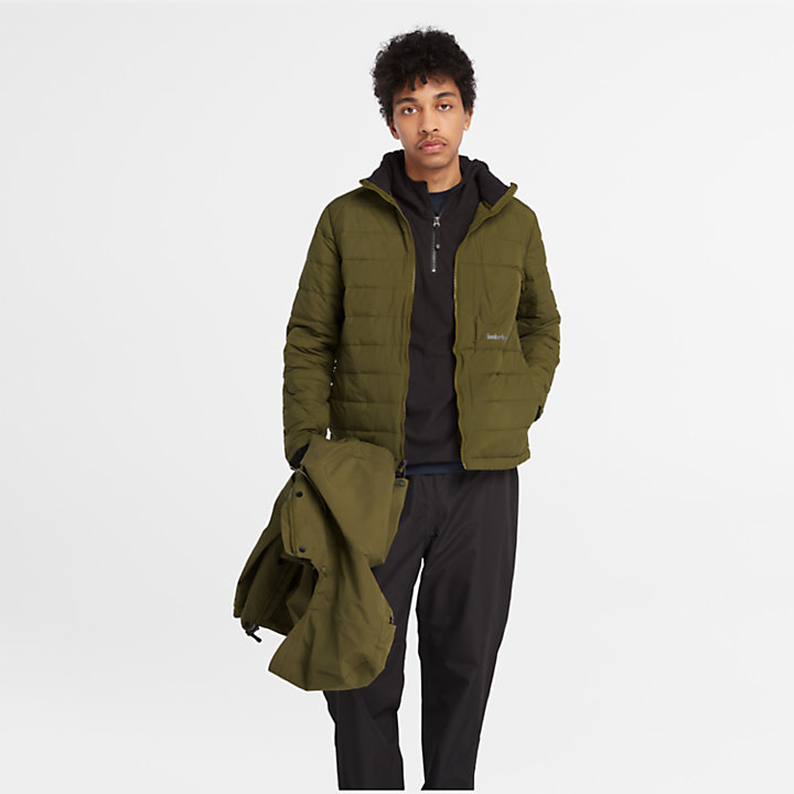 Super Benton Waterproof 3-in-1 Jacket for Men in Dark Green | Timberland
