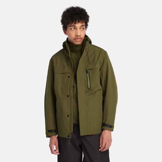 Super Benton Waterproof 3-in-1 Jacket ​​for Men in Dark Green | Timberland