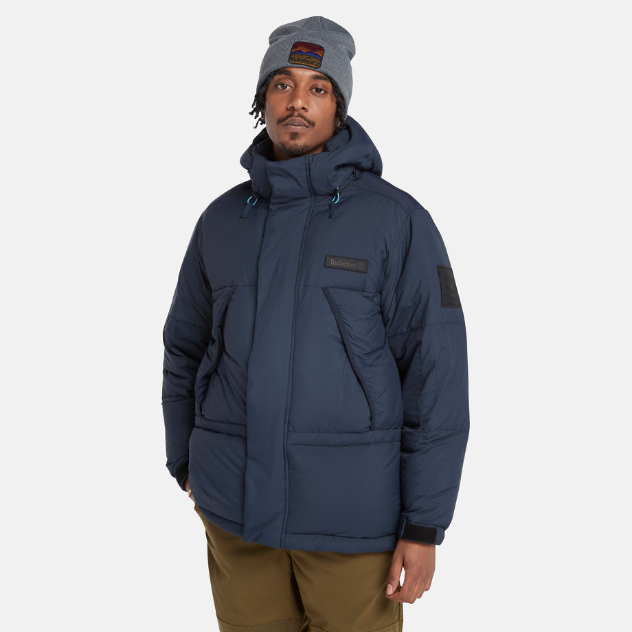 Timberland Puffer Parka For Men In Navy Navy, Size 3XL