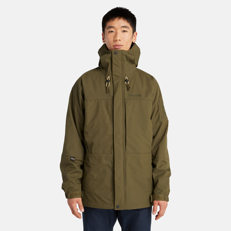 Timberland Waterproof Outdoor Parka For Men In Green Green, Size XL