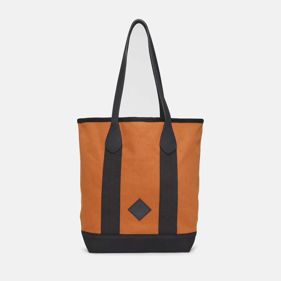 Timberland Canvas And Leather Tote For Women In Brown Brown