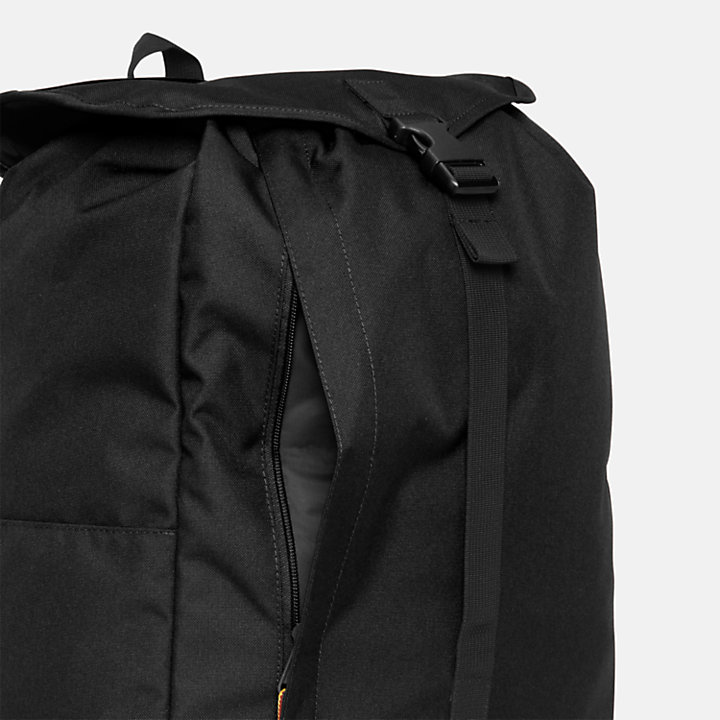 Heritage Top-flap Backpack in Black-